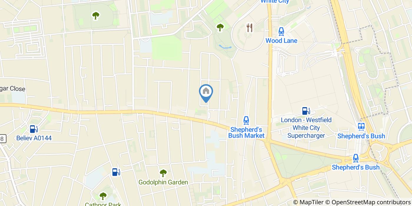 3 Bed Terraced House, Tunis Road, W12