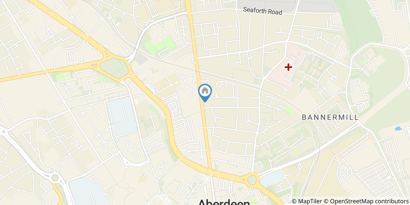 2 Bed Flat, King St, AB24