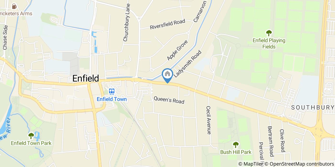 1 Bed Flat, New River Court, EN1