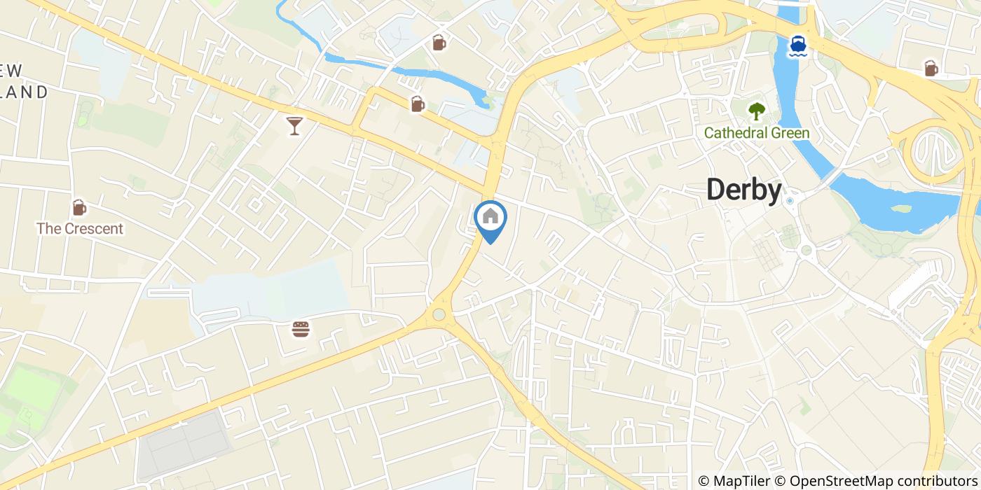 1 Bed Flat, Celtic House, DE1