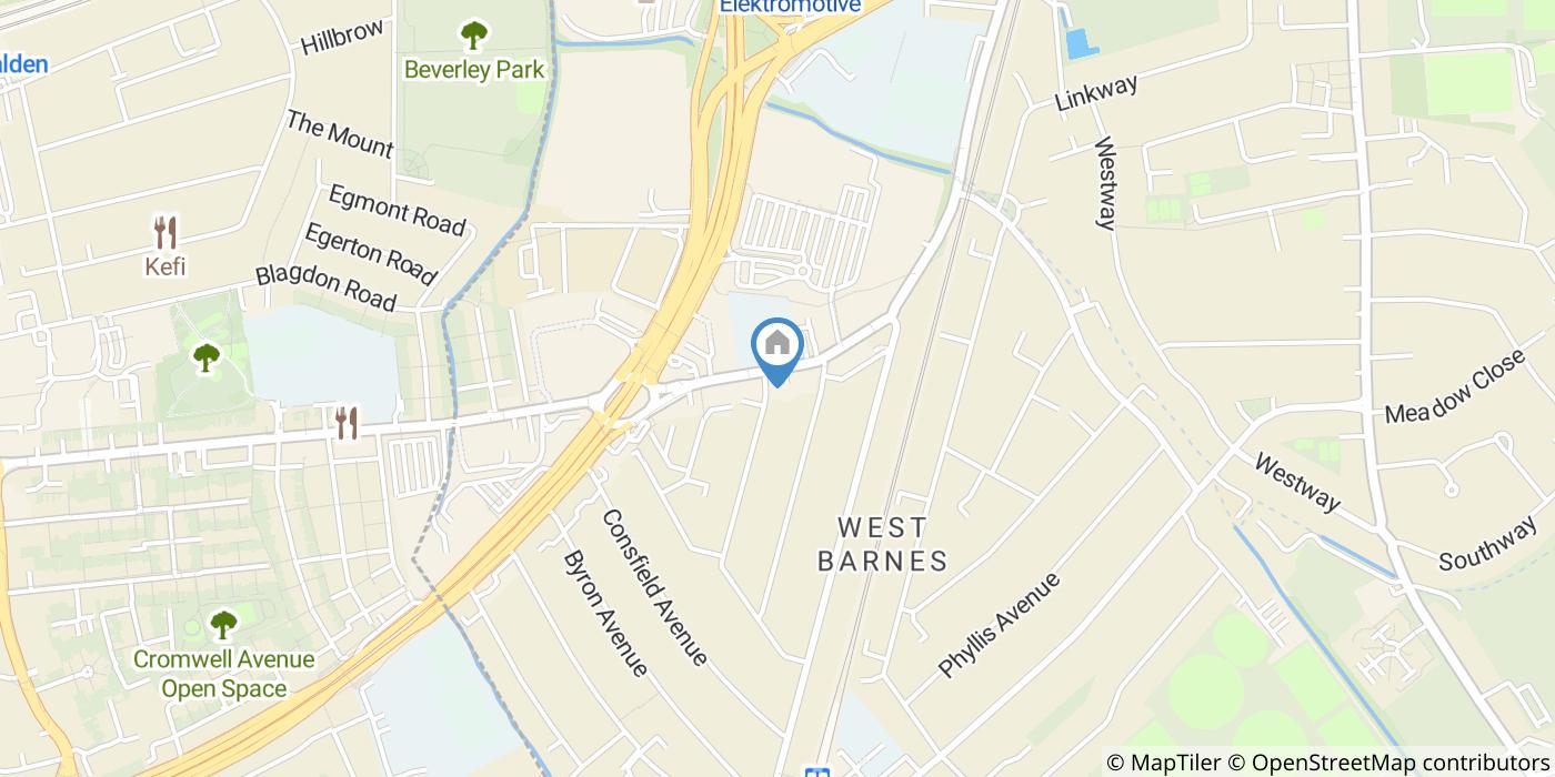 Studio Flat, Burlington Road, KT3