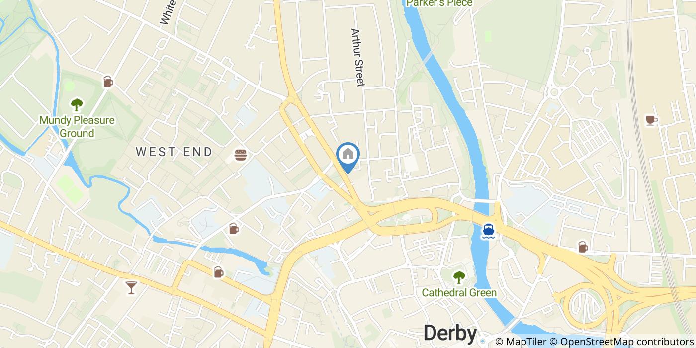 1 Bed Flat, Mews Building, DE1