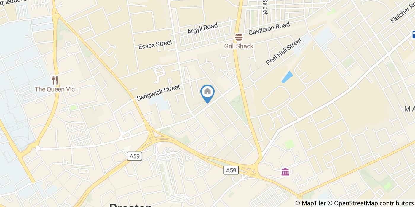 2 Bed Flat, Meadow St, PR1