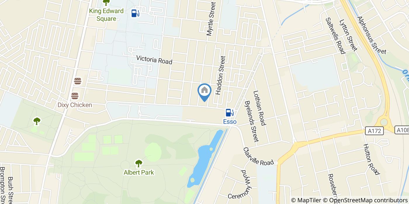 1 Bed Terraced House, Abingdon Road, TS1