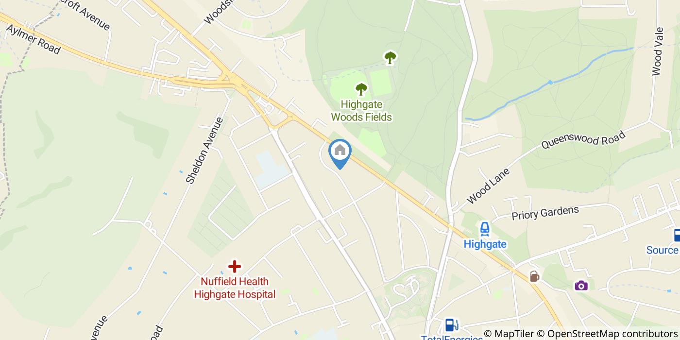 1 Bed Flat, Talbot Road, N6