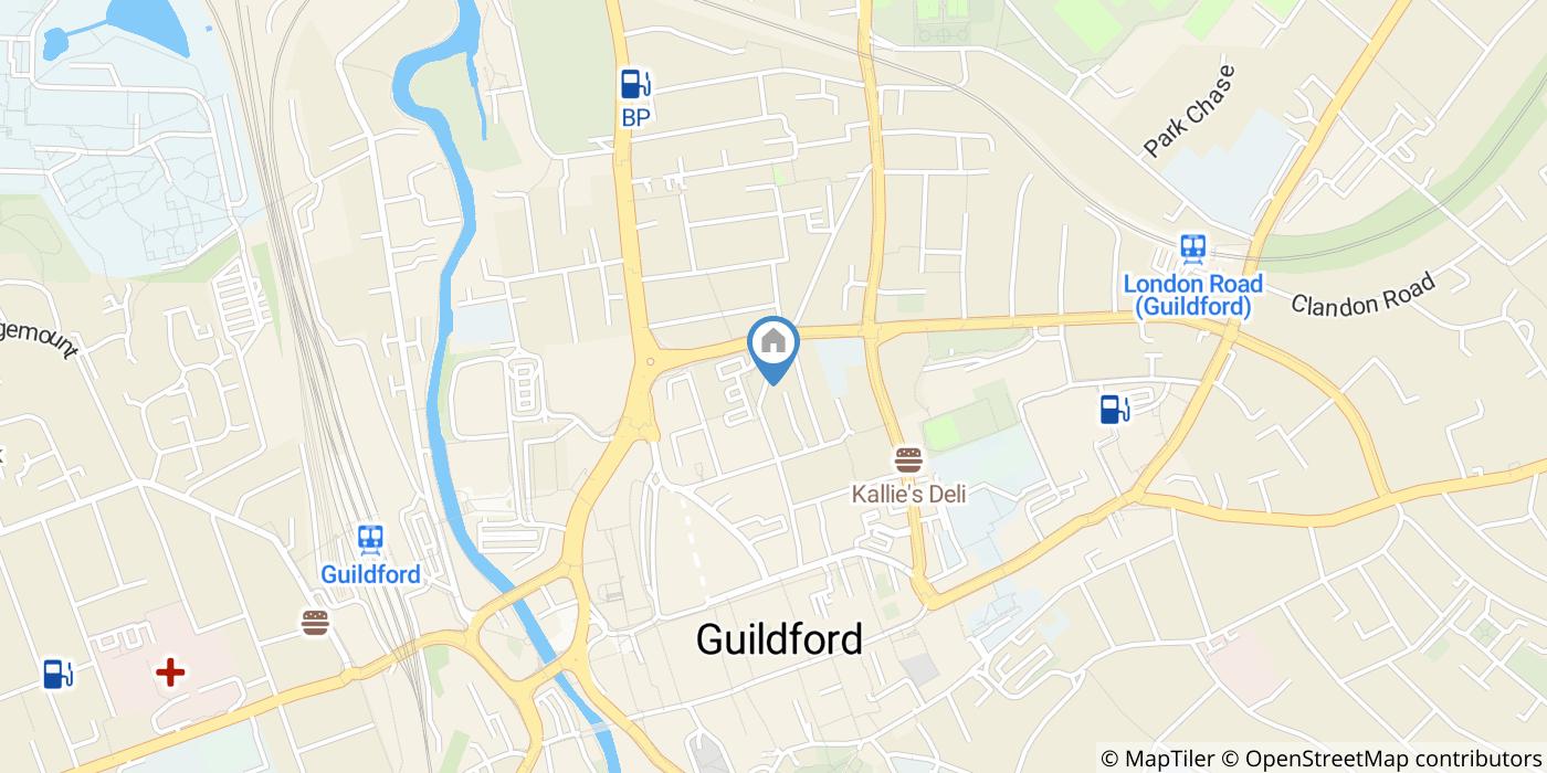 1 Bed Flat, Haydon Place, GU1
