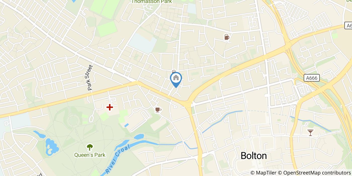 Studio Flat, Vernon St, BL1