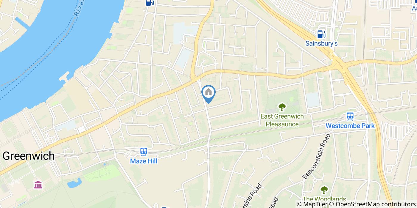 1 Bed Flat, Hawthorne Crescent, SE10