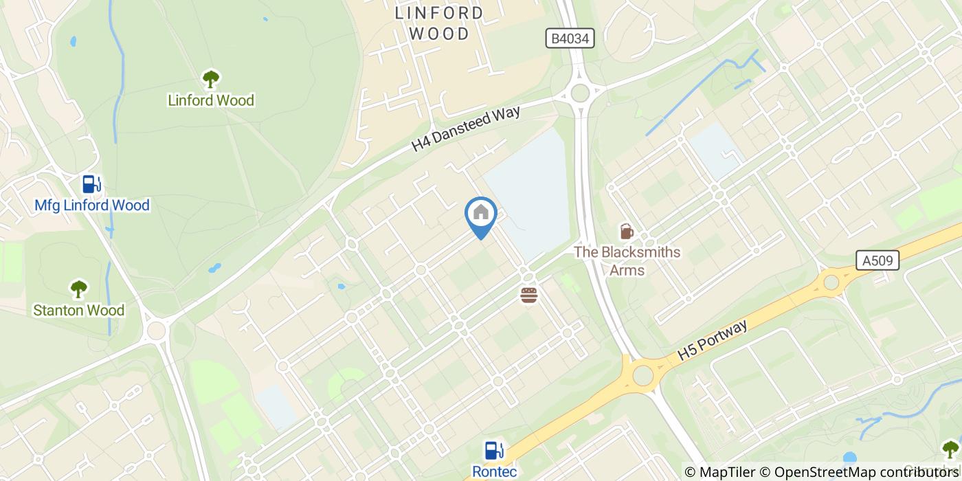 1 Bed Flat, Conniburrow, MK14