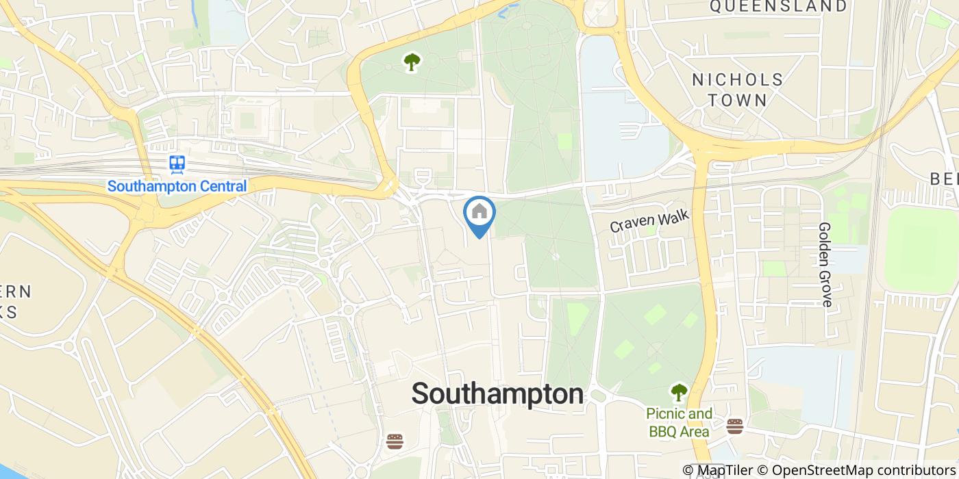 2 Bed Flat, Above Bar St, SO14