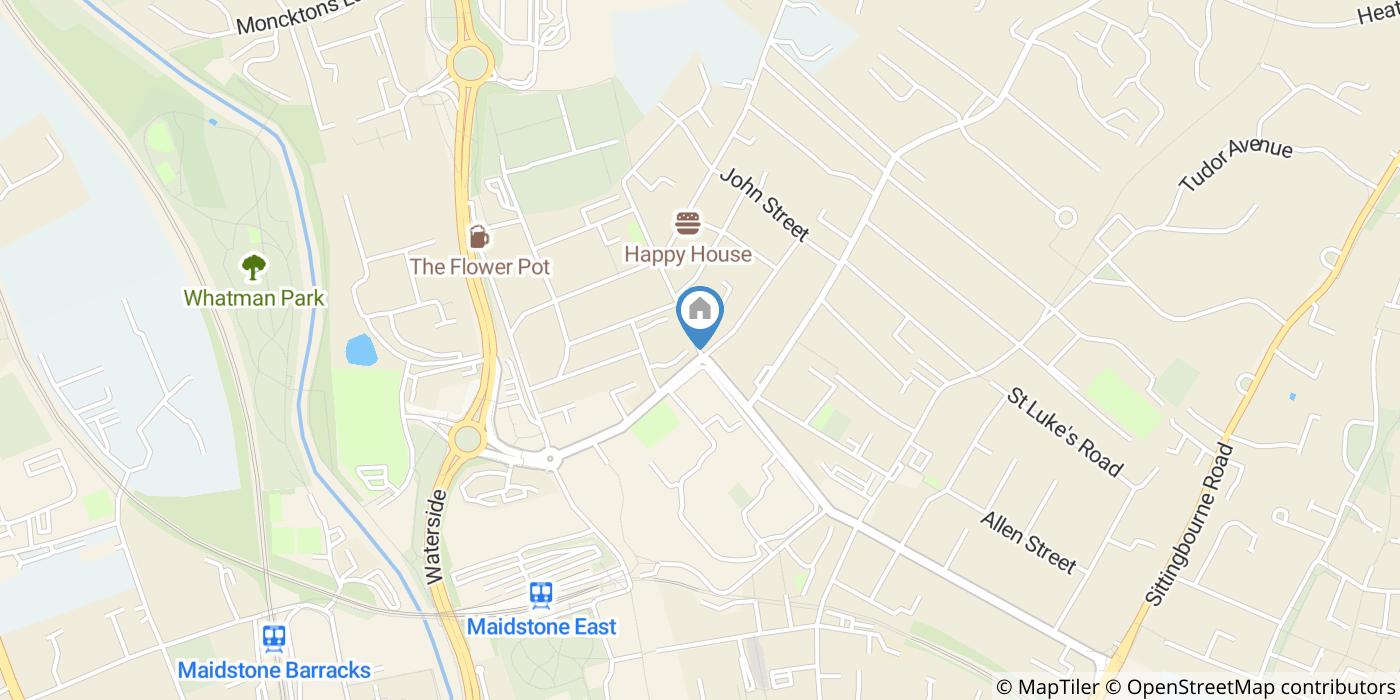 1 Bed Flat, Fisher Street, ME14