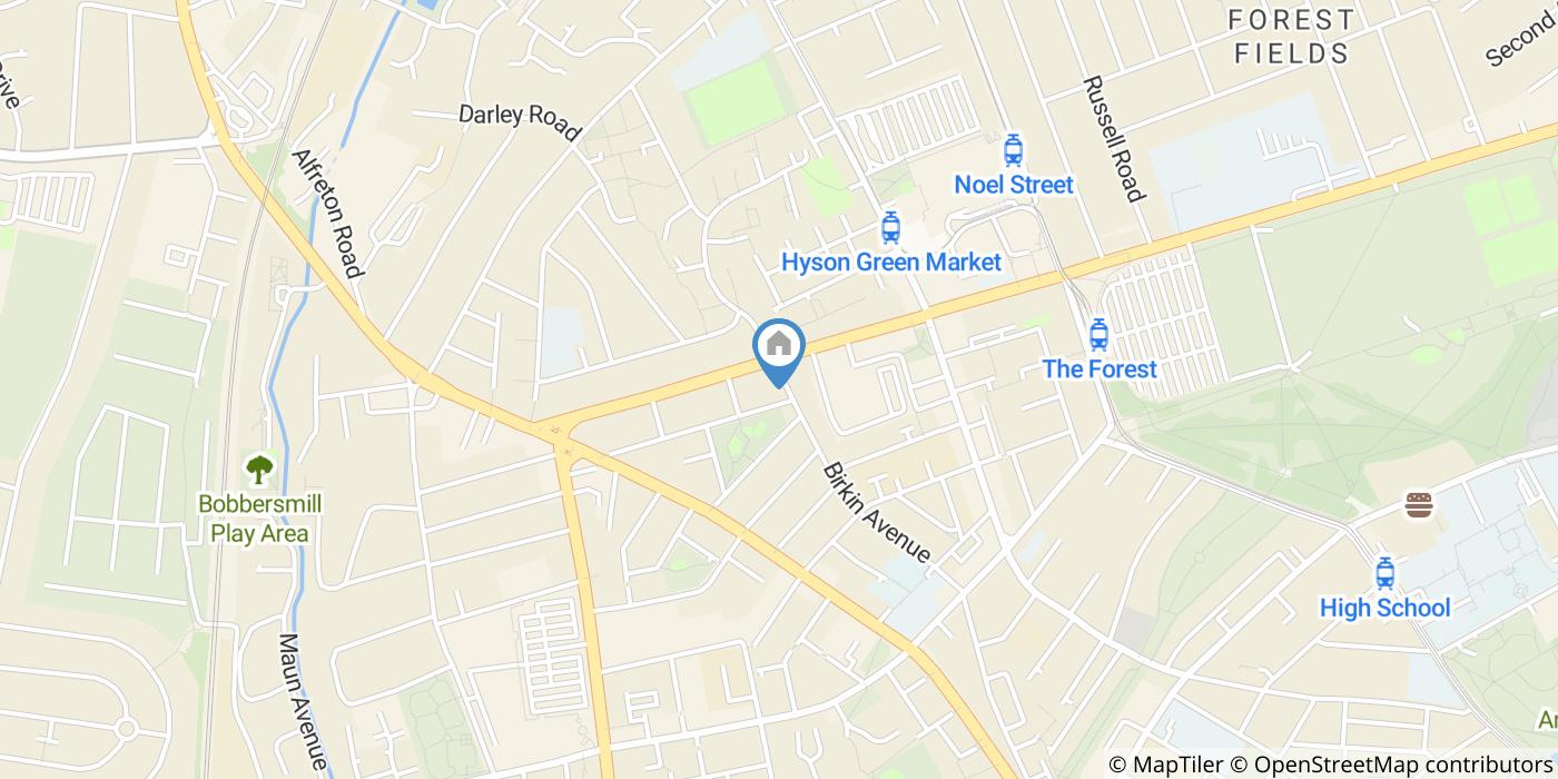 1 Bed Terraced House, Birkin Avenue, NG7