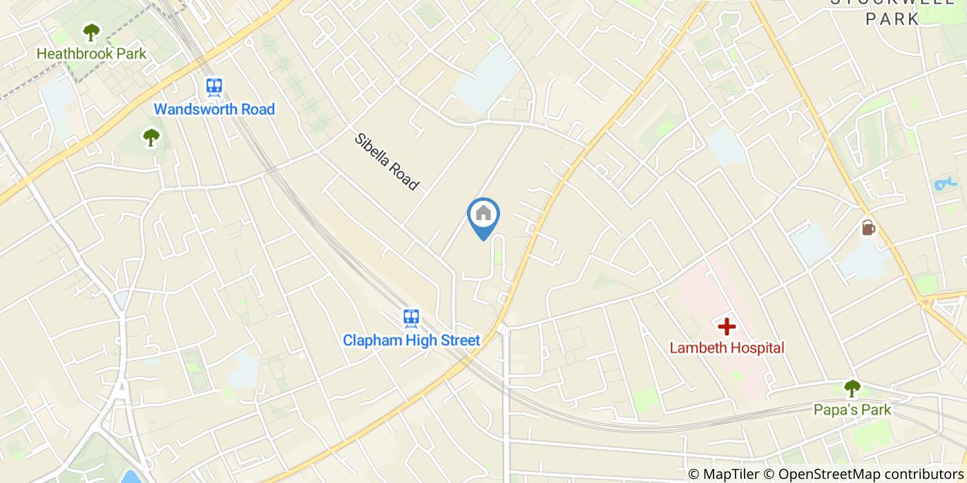 Room in a Shared Flat, Stunning Double Room In Clapham, SW4