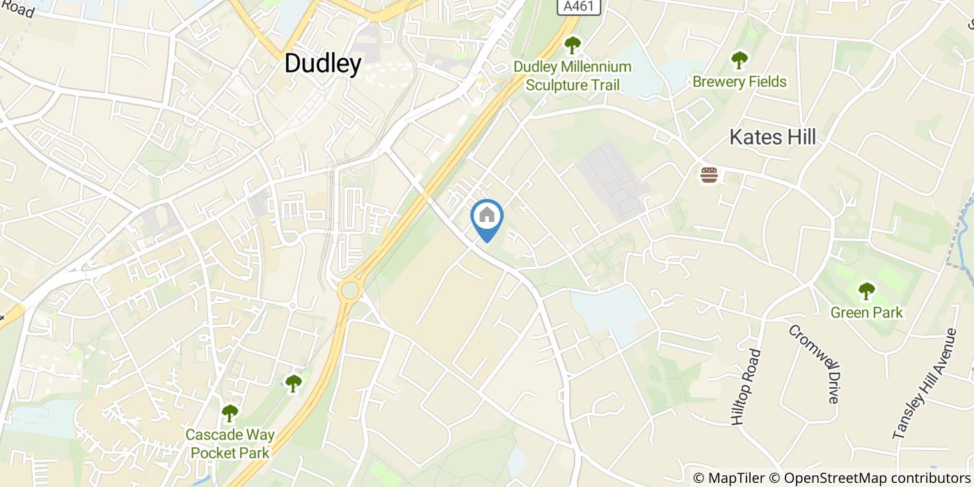 1 Bed Flat, Hall Street, DY2
